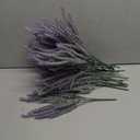 TURNMEON 20 Bundles Artificial Lavender Flowers for Outdoors Summer Decor,UV Resistant No Fade Fake Plants Plastic Faux Plants for Home Window Box Planter Porch Garden Home Cemetery Decor (Gray Purple)