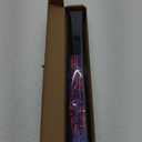 UV Glow Rave Fan, Bamboo Folding Clack Hand Fan for Men Women (Wellen, Large 13")