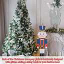 Riceshoot 50 Pcs Christmas Tree Picks and Sprays Artificial Glitter Stem Ornaments Curly Decorative Sticks for Vases Tall Candy Christmas Tree Twigs for Wedding Holiday Party Decoration(Black,White)