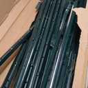 Metal Fence Posts, Splicing 6 FT Green Heavy Duty U Posts, No Dig T Posts for Fences Wire Mesh, Perfect for Temporary Fencing, Electric Fence Wire, Corner Anchor - 16 Packs