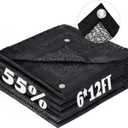 LOVE STORY 6x12FT 55% Black Shade Cloth Sun Shade Net with Grommets Sunblock Net Mesh Tarp for Garden,Plants Cover,Greenhouse and Patio (6FTx12FT)