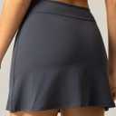 Colorfulkoala Dreamlux Tennis Skirt with Inner Shorts Pockets High Waisted Casual Athletic Golf Skort for Women (Purple)