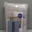 MIULEE 100% Blackout Linen Curtains for Bedroom, Natural Solid Luxury Decor Thermal Insulation Room Darkening Drapes for Living Room Nursery Back Tab Rod Pocket 42 x 72 Inches, 2 Panels