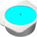 FV270 Luminous Rotating Platform - Spinning Demo Stand Offers a Dedicated Space for Hobby Figurines, Turning Your PC into a Personalized Gallery! (White)