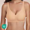 habibee Bra for Women No Underwire Comfort Seamless Bras Push Up Wireless Bras Full Coverage Bralettes, Bra Extender (M)