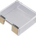 dohobby Gold Color Sticky Note Holder Acrylic Clear Post Note Holder Memo Pad Holder Dispenser Organizer Accessories for Office Home