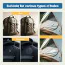 KING MOUNTAIN Self Adhesive Nylon Fabric Repair Tape, 463 Inches, Quick Down Jacket Repair Patch, Waterproof Outdoor Gear Patch Kit for Tent,Backpacks,Umbrella, Gloves, Sleeping Bag (Red)