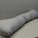 Pillow Cover for Weighted Body Pillow with Zipper Closure, 100% Tencel Fabric, Cooling Body Pillow Pillowcase for Hot Sleepers, Soft Long Pillow Case Cover (Original - 41" x 10")