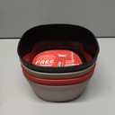 Mueller Snack Bowls, Salad and Rice Bowls Set of 4, European Made, Cereal Bowl for Kids, Shatter-Proof, Non-Toxic, Dishwasher Safe, Halloween Party Bowl, 1QT Colorful 4 Pack