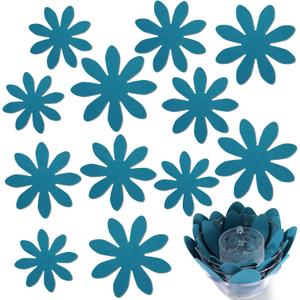 Queekay 12 Pcs Felt Pot and Pan Protectors 12/14/16 Inch Larger Thicker Pan Protector Pads, Colorful Pot Separators for Stacking Cookware Organizing Protecting, Navy Blue 