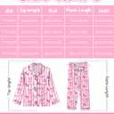 Sylfairy Girls Pajamas Silk PJS Set Satin Sleepwear Long Sleeve Jammies for Kids Button-Down Nightwear Loungewear 8Y (Pink)