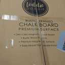 Loddie Doddie Magnetic Chalkboard & Magnet Board - 24 x 36 in, Rustic Wood Frame - Stain-Resistant Surface for Chalk Calendar - Photo & Note Organization with Magnet Display - Rustic Wall Decor