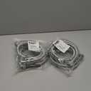 2 x Kabel-Elektro 4 Ft. washing machine hoses Set (Straight / 90 deg.). Wide internal Diameter, 3/4 inches connector compatible NPT faucets and washing ports, Stainless Steel, PVC