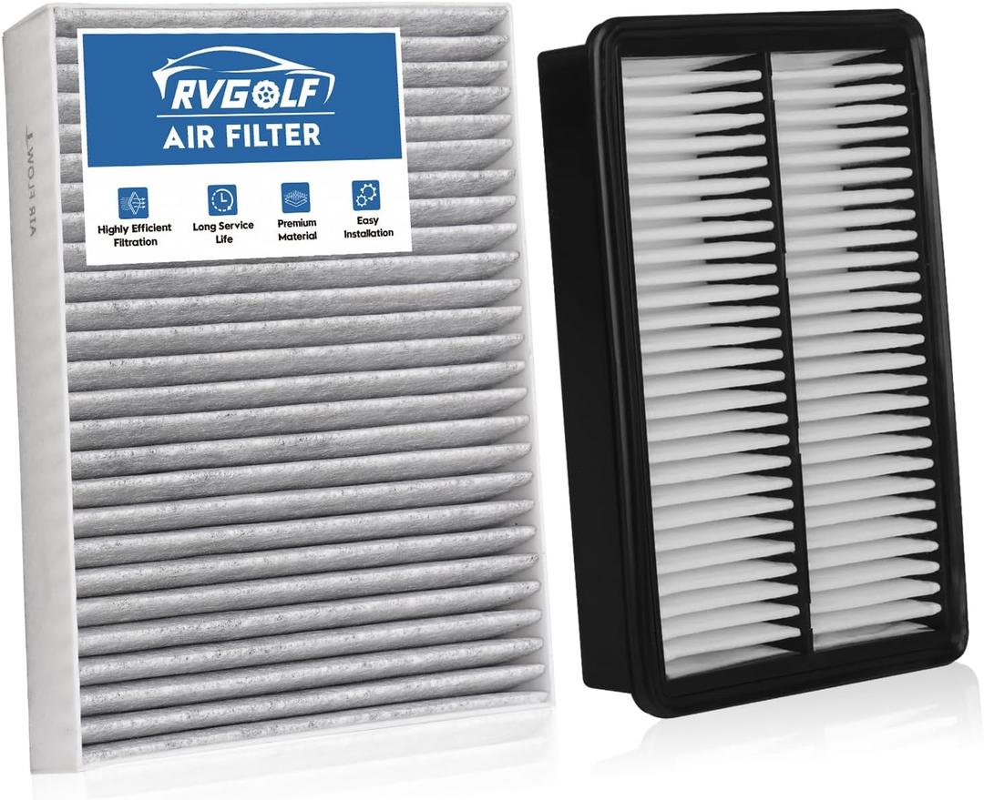 Engine+Cabin Air Filters Fit 2015 2016 2017 2018 2019 Hyundai Sonata 2.4L (Gas) Not for Hybrid Engine Air Filter Replacement Automotive Accessories CF12151 CA11942