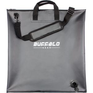 Buffalo Gear Fish Tournament Weigh in Bag for Bass Fishing, Heavy Duty Fish Bag for Caught Fish Waterproof,Leakproof,Puncture Resistant (Black-2523in)