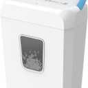 Bonsaii Paper Shredder for Home Use, 3.4 Gal Wastebasket, 6 Sheet Crosscut Paper Credit Cards, Staples, and Clips Shredder for Home Office Use, Portable Handle Design