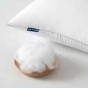 2 x MIULEE 18x18 Pillow Inserts (Set of 4) -Decorative Throw Pillow with 100% Cotton Cover Square for Sofa Couch