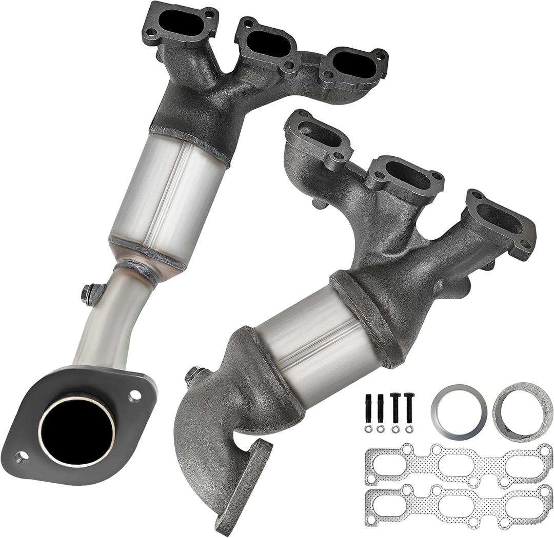 JT Catalytic Converter Compatible with Ford Fusion 2006-2012, Mercury Milan 2006-2011, Zephyr 2006 3.0L front and rear (EPA Compliant)