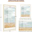 Fun Memories 18x24 Aluminum Poster Frame, 18x24 Gold Frame with Mat for 16x20 Photo with Plexiglass - Vertical and Horizontal Display - Wall Hook Hanging Hardware Included -Set of 1