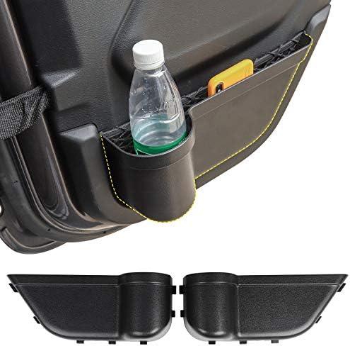 JeCar Pocket Back Storage Organizer Box Compatible with Jeep Wrangler 2018-2023 JL 4-Door, Door Net Replacement, Black