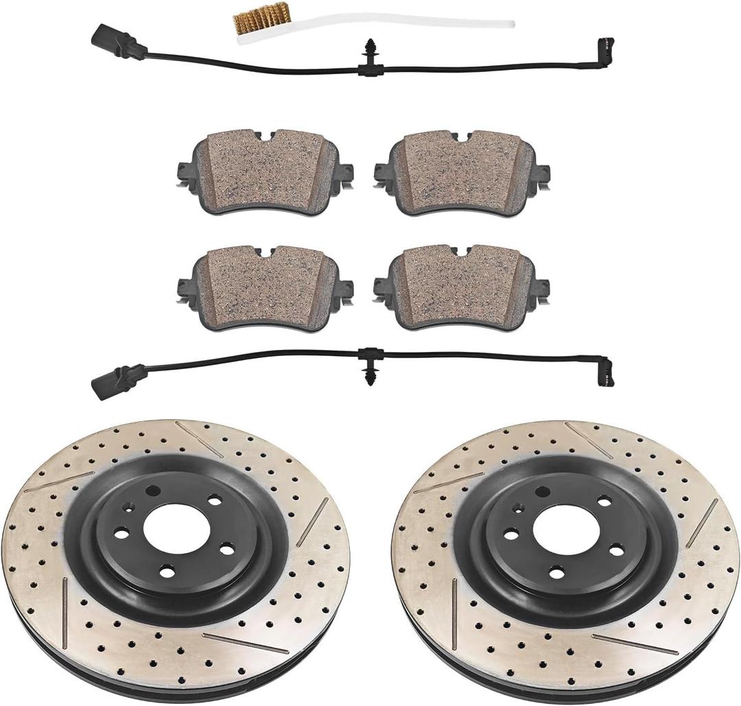 Rear Brake Rotors Kit Fits for Audi Q7 Quattro 3.0T 2017-2025