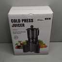 Juicer Machines with 5.8" Large Chute, 2-in-1 Cold Press Juicer for Whole Vegetables Fruits 400W, Masticating juicer Easy to Clean Juice Extractor Machine for Making Nut Mike, Juice, Premium Gray