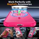 Magnetic for iPhone 11 Phone Case-Compatible with MagSafe-Slim Translucent Matte-Military Grade Drop Protection Phone Case for iPhone 11 6.1",Hot Pink