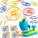 KukuFun Outdoor Toys for Kids Boys Ages 3-5 4-8, Flying Disc Launcher Outside Toys Gifts for 3 4 5 6 7 8 Year Old Kids, Ideas Outside Outdoor Game for Toddlers Boys Ages 3-5 6-8 5-7