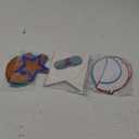 meowtastic Birthday Decorations, Happy Birthday Banner with Honeycomb Balls, Star Hanging Swirl Streamers, Circle Dots Garland, Happy Birthday Party Decorations for Women Girls (Blue & Orange)