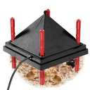 Tiflev Chick Brooder Heating Plate with Anti Stand Cone, 10" x 10" Brooder Heater for Chicks with Adjustable Heights