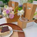 2 x 2 Cup Kraft Drink Carrier with Handles,20 Pack Portable Foldable Drink Carrier for Delivery,Cup Carriers for Hot or Cold Drinks,Coffee Carrier, Food Delivery,Take Out Cup Carriers., Brown (6.9L x 3.2W x 8.9H)