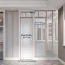 4FT Commercial Grade Sliding Pocket Door Hardware Track Kit, Top Mount, Heavy Duty, Smoothly and Quite, Easy to Install, Aluminum(Door is not Included)