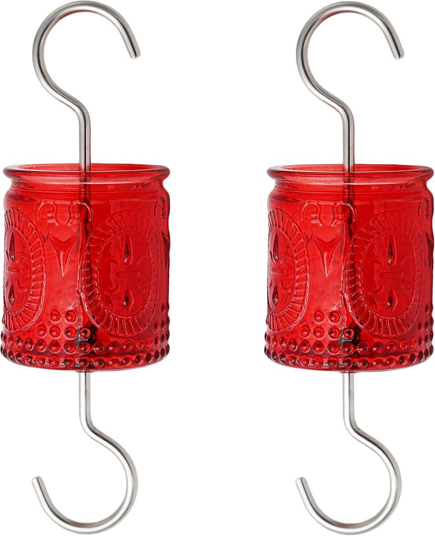 Vintage Glass Ant Moat for Hummingbird and Oriole Feeders Large Capacity Guard for Nectar Feeders