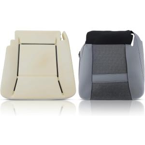 AUTOKAY Driver Side Seat Bottom Cushion + Gray Seat Cover Fits for Dodge Ram 2500 3500 2006-2008