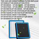 Cabin Air Filter, CF10285 Activated Carbon Air Filter for Toyota 4Runner Highlander RAV4 Camry Corolla Sequoia Sienna Avalon, HEPA Air Conditioner Cabin Filter to Adsorb PM2.5, Fresh Air