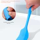 Silicone Spatulas, Food Grade Silicone, 11 inch Rubber Spatula with Stainless Steel Core Designed for Cooking, Baking, Mixing Batter, Making Cookies,Heat Resistant Up to 600 (4 Piece) (Multicolors)