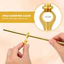5 x Ciieeo 4Pcs Metal Spindles Furniture Connectors Post Caps for Indoor Railing and Cabinet Hardware Glass Railing Post Connector Caps for Gallery Spindles