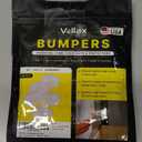 Pack of 4, Vellax Cabinet Door Bumpers 64 Pcs - Clear Self Adhesive Pads, Cabinet Stoppers, Rubber Bumpers for Drawers, Cupboards, Cutting Boards, Glass Tops, Picture Frames, Kitchen Furniture (Hemispherical), 0,3''x0,11'' Transparent