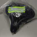 CDYWD Oversized Bike Seat for Men & Women, Comfortable Gel Padded, Extra Wide Bicycle Seat Cushion Comfort, Replacement Saddle for Peloton, Stationary Exercise Bike, Mountain Bike, Cruiser, City Bike (Black)