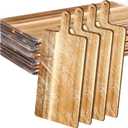 Patelai 12 Packs Acacia Wood Cutting Board Set with Handles 21.5 x 8.7 Inch Large Kitchen Serving Plain Chopping Board Bulk Gifts for Mom for Vegetables Meat Pizza Cheese Fruit Bread, 21.5 x 8.75 Inch