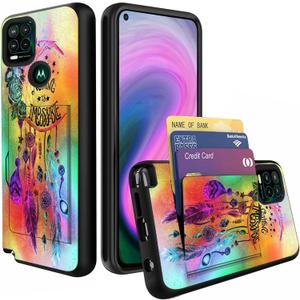 for Moto G Stylus 5G Case,Wallet Case Hidden Card Slot Holder Shockproof TPU and PC Dual Layer Protective Case Cover for Motorola Moto G Stylus 5G (2021) 6.8",Dream Catcher Pattern