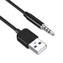 Coomoors USB to 3.5mm Jack Audio Adapter, Male AUX Audio Jack to USB 2.0 Male Charge Cable Adapter Cord for iPod Shuffle MP3 Player Headphones Speakers and Other Devices 3.3 FT-1PC (1)