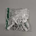 Leelosp Accessory Cord with 6 LED Light Bulbs, 11 Feet Cool White Light Indoor String Lights with On/Off Switch for Blow Mold Holiday Decoration and Christmas Village House with Built-in Fuse