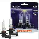 SYLVANIA - 9005 XtraVision Halogen Headlight Bulb - High-Performance Car Headlight - Halogen Light with No Glare - for Automotive - 2 Bulbs