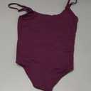 SUUKSESS Women Sexy Scoop Neck Thong Bodysuit Backless Cami Bodysuit Top (Medium, Violet)