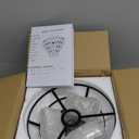 YYJLX Modern Small Crystal Ceiling Light Fixture Mini Black Semi Flush Mount Chandelier Light Fixture for Hallway Bedroom Bathroom Closet e26, Small