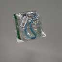 Braided Round Martingale Dog Collar, Training Collar with Slidable Stop Ring and Adjustable Stopper - Ideal for Small Dogs (S(1/4") - 14" Long, Light Blue)