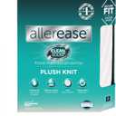AllerEase CleanBoost Plush Knit Soft Waterproof Mattress Protector Queen Size Allergen Barrier Temperature Balancing Machine Washable Mattress Cover with Elastic Anchor Bands Mattress Cover (White)