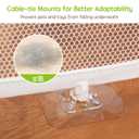 Baby Gates for Stairs with Banister, Guard Safety Net for Baby, 10ft x 3ft Stair Railing Mesh Barrier for Kids, Cats, Dogs, Child Safety Rail Guard, White