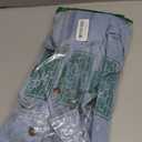 Sidefeel Women Denim Shirts Oversized Long Sleeve Button Down Blouse V Neck Casual Top Shackets (Large, Sky Blue)